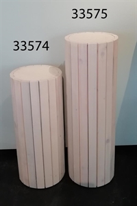 Säule, Holzlatten Ø30x H70cm, asparagus Säule, Holzlatten Ø30x H70cm, asparagus