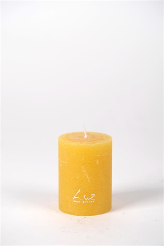 Rustic Zylinderkerze, 8cm x Ø60mm, ostergelb* Rustic Zylinderkerze, 8cm x Ø60mm, ostergelb*