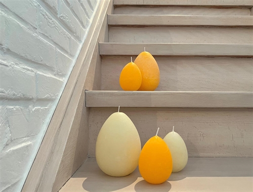 Eierkerze, 13cm x Ø95mm, ostergelb* Eierkerze, 13cm x Ø95mm, ostergelb*