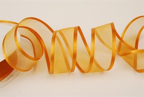 Band 25m/ 25mm, Organza D-Face satin, dnatur Band 25m/ 25mm, Organza D-Face satin, dnatur