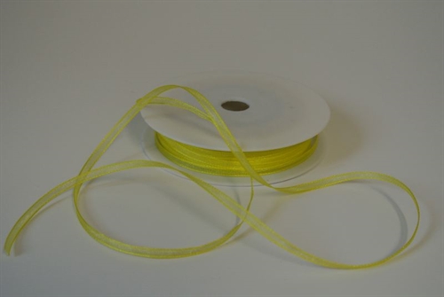 Band 50m/ 03mm, Organza, gelb Band 50m/ 03mm, Organza, gelb