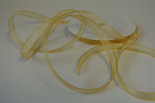 Band 50m/ 09mm, Organza, dgelb Band 50m/ 09mm, Organza, dgelb