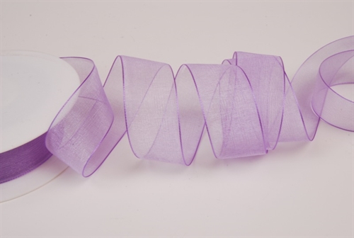 Band 50m/ 25mm, Organza, lavendel Band 50m/ 25mm, Organza, lavendel