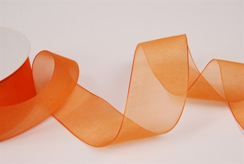 Band 50m/ 40mm, Organza, mandarin Band 50m/ 40mm, Organza, mandarin