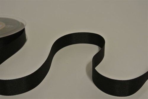 Band 20m/ 16mm, Rips, schwarz Band 20m/ 16mm, Rips, schwarz