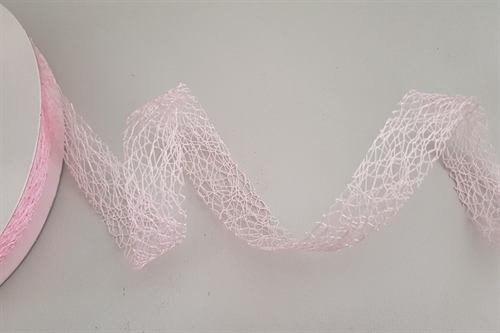 Band 25m/ 25mm, Gitternetz, rosa Band 25m/ 25mm, Gitternetz, rosa