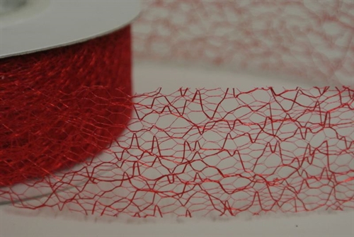 Deco, 25m/ 30mm Spiderweb, rot 35 Deco, 25m/ 30mm Spiderweb, rot 35
