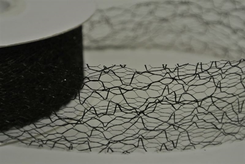 Deco, 25m/ 30mm Spiderweb, schwarz Deco, 25m/ 30mm Spiderweb, schwarz