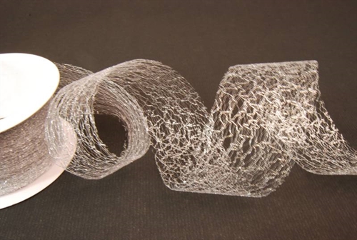 Deco, 25m/ 80mm Spiderweb, silber Deco, 25m/ 80mm Spiderweb, silber
