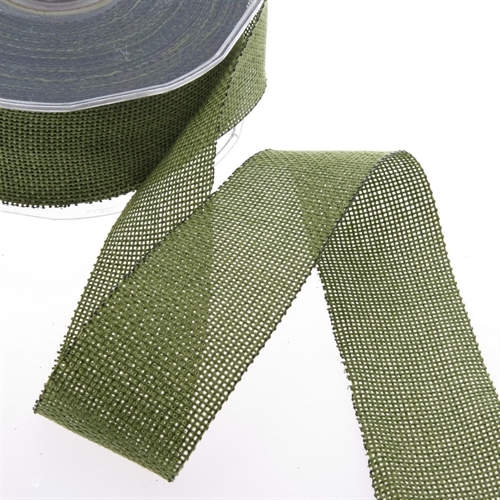 Band 20m/ 38mm, Shabby Chic, olivgrün Band 20m/ 38mm, Shabby Chic, olivgrün