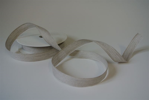 Band 20m/ 15mm, Leinen, grau Band 20m/ 15mm, Leinen, grau