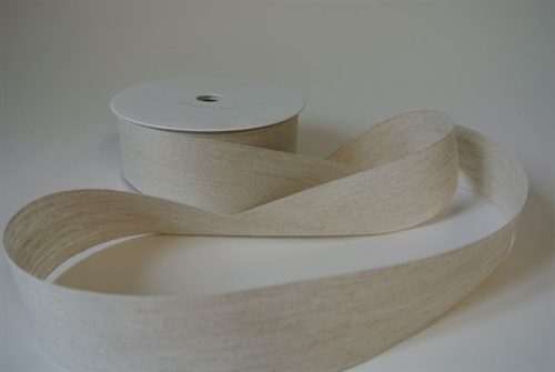 Band 20m/ 40mm, Leinen, grau Band 20m/ 40mm, Leinen, grau