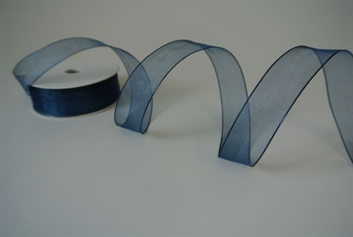 Band 25m/ 15mm, Shiny single color, Draht, dblau Band 25m/ 15mm, Shiny single color, Draht, dblau