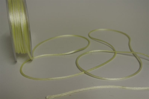Band 25m/ 2mm, Seiden-Cord, hgelb Band 25m/ 2mm, Seiden-Cord, hgelb