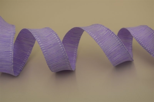 Band 20m/ 25mm, Uni gewoben 2-farbig, lila Band 20m/ 25mm, Uni gewoben 2-farbig, lila