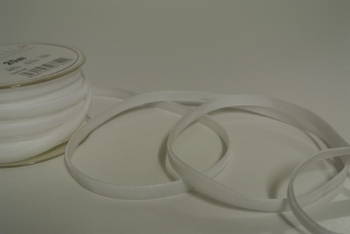 Band 20m/ 06mm, Samt, weiss Band 20m/ 06mm, Samt, weiss