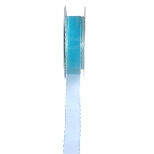Band 25m/ 25mm, Wellenkante, hblau Band 25m/ 25mm, Wellenkante, hblau