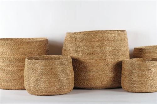 Rundkorb, Sweetgras Set/5 - Ø60x H52cm, naturel Rundkorb, Sweetgras Set/5 - Ø60x H52cm, naturel
