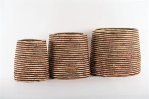 Rundkorb, Sweetcorn Set/3 - Ø34x H40cm, naturel Rundkorb, Sweetcorn Set/3 - Ø34x H40cm, naturel