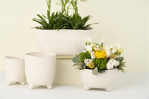 Blumentopf, Witteling Ø16.5x H9.5cm, weiss Blumentopf, Witteling Ø16.5x H9.5cm, weiss