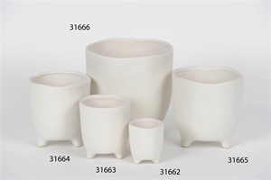 Blumentopf, Witteling Ø 7x H8cm, weiss Blumentopf, Witteling Ø 7x H8cm, weiss
