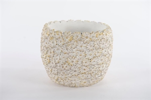 Blumentopf, Steenanjer Ø22.5x H18, zement Blumentopf, Steenanjer Ø22.5x H18, zement