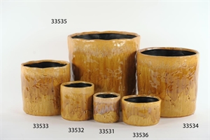 Blumentopf, Hunny Ø11x H10.5, natur* Blumentopf, Hunny Ø11x H10.5, natur*