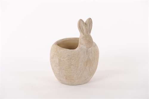 Blumentopf, Floppy - Ø14.5x H17.5cm, zement Blumentopf, Floppy - Ø14.5x H17.5cm, zement