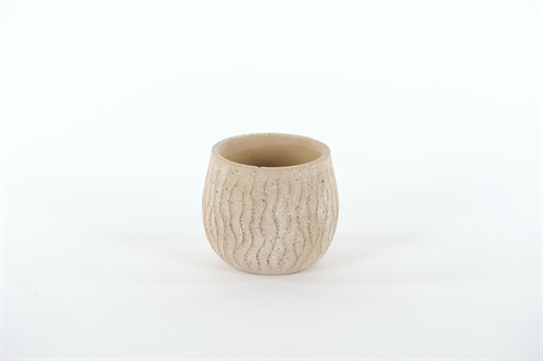 Blumentopf, Aura - Zement Ø12x H10.3cm, creme Blumentopf, Aura - Zement Ø12x H10.3cm, creme