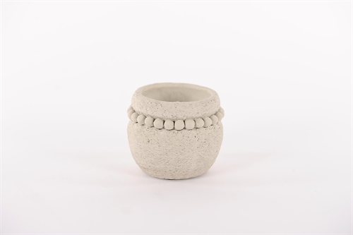 Blumentopf, Pearly zement Ø13.2x H11cm, grau Blumentopf, Pearly zement Ø13.2x H11cm, grau