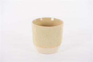 Blumentopf, Kinuwa Ø13.3x H12.8cm, creme Blumentopf, Kinuwa Ø13.3x H12.8cm, creme