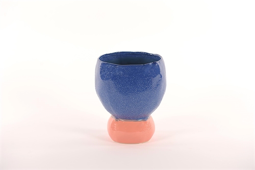 Blumentopf, Joyful Ø18x H21.5cm, pink/blue Blumentopf, Joyful Ø18x H21.5cm, pink/blue