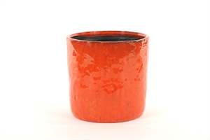 Blumentopf, Botanical Ø26x H25.5cm, mandarin red Blumentopf, Botanical Ø26x H25.5cm, mandarin red