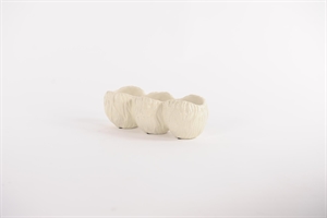 Blumentopf, Cosse-3 Zement L25.8x 10x H8.8cm, creme Blumentopf, Cosse-3 Zement L25.8x 10x H8.8cm, creme
