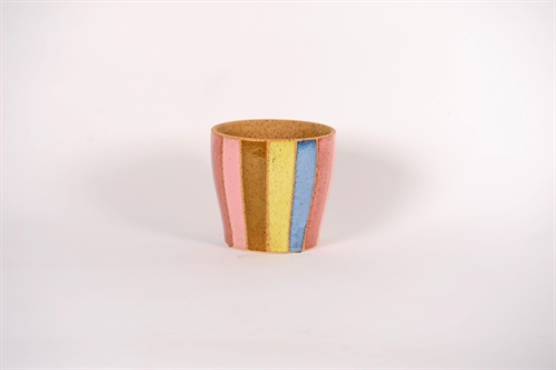 Blumentopf, Striped sweetness Ø16x H15cm, bunt Blumentopf, Striped sweetness Ø16x H15cm, bunt