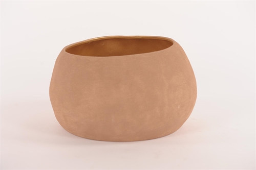 Blumentopf, Rustic beauty Ø34x H20cm, soft rust Blumentopf, Rustic beauty Ø34x H20cm, soft rust