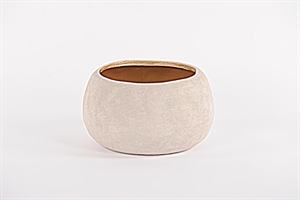 Blumentopf, Rustic beauty Ø27x H16.5cm, light grey Blumentopf, Rustic beauty Ø27x H16.5cm, light grey