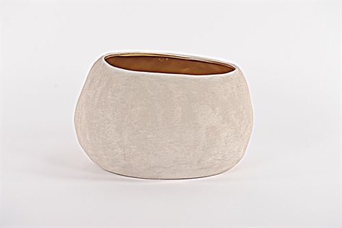 Blumentopf, Rustic beauty Ø34x H20cm, light grey Blumentopf, Rustic beauty Ø34x H20cm, light grey