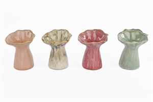 BlumenVase, Soliflor Mix - L9x 7.5x H10cm, 4-Col BlumenVase, Soliflor Mix - L9x 7.5x H10cm, 4-Col