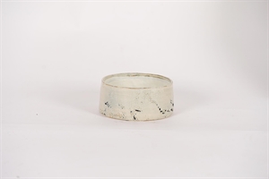 Blumenschale, Grooved Ø19x H8cm, grey/black Blumenschale, Grooved Ø19x H8cm, grey/black