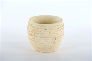 Blumentopf, Spargel Ø15.5x H13cm, zement Blumentopf, Spargel Ø15.5x H13cm, zement