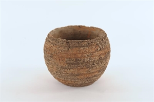 Blumentopf, Ø20x H15.5cm Zement, rof Blumentopf, Ø20x H15.5cm Zement, rof