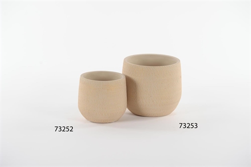 Blumentopf, Goldblush - Zement Ø11.7x 10.5cm, creme Blumentopf, Goldblush - Zement Ø11.7x 10.5cm, creme
