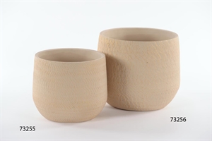 Blumentopf, Goldblush - Zement Ø26x 22cm, creme Blumentopf, Goldblush - Zement Ø26x 22cm, creme