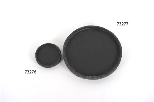 Schale, Tissée - Zement Ø11.7x 1.8cm, schwarz Schale, Tissée - Zement Ø11.7x 1.8cm, schwarz