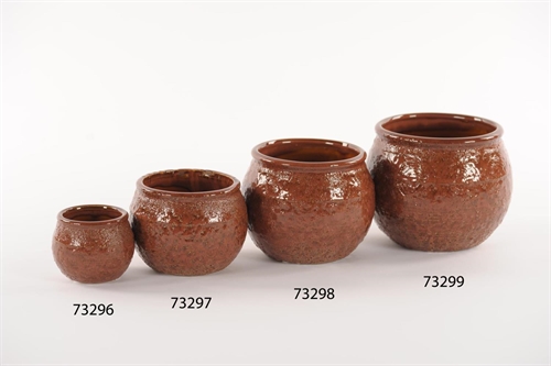 Blumentopf, Rough Keramik Ø8.5x 6.8cm, rubin Blumentopf, Rough Keramik Ø8.5x 6.8cm, rubin