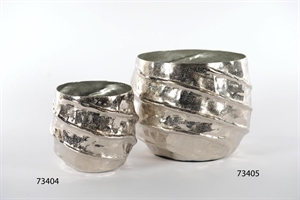 Blumentopf, Twisty - Alu Ø23x 20cm, silber Blumentopf, Twisty - Alu Ø23x 20cm, silber