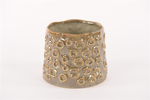 Blumentopf, Tentacle Keramik Ø19.9x H16cm, oakmoss Blumentopf, Tentacle Keramik Ø19.9x H16cm, oakmoss