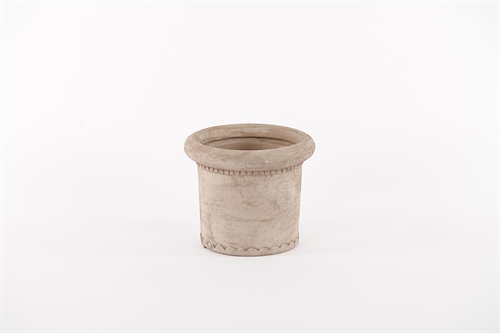 Blumentopf, Terrazza Keramik Ø16.5x H14cm, hbraun Blumentopf, Terrazza Keramik Ø16.5x H14cm, hbraun