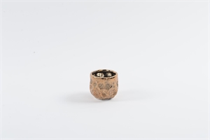 BlumenTopf, Arabo Keramik Ø7.5x H6.5cm, nickel gold BlumenTopf, Arabo Keramik Ø7.5x H6.5cm, nickel gold